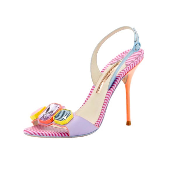 NIB Sophia Webster Jemima Crystal Sandal 37.5 - Picture 1 of 8